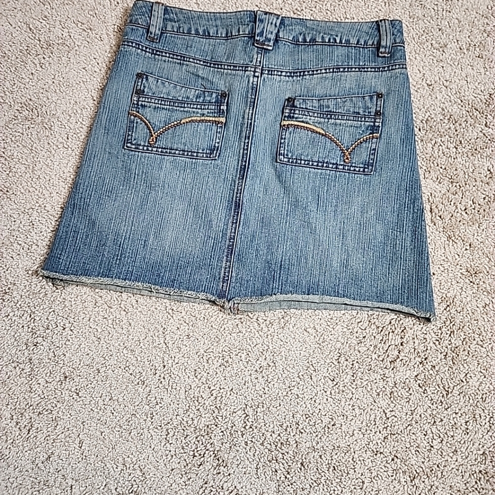 So Wear It Declare It 2000s Denim Skirt Sz 7 - Picture 2 of 7